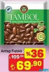KAHVE DÜNYASI TAMBOL ANTEP FISTIKLI SÜTLÜ ÇİKOLATA 77 G